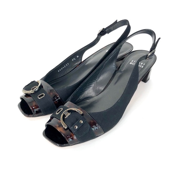 Stuart Weitzman Cavort Peep-toe Slingback - Picture 4 of 12